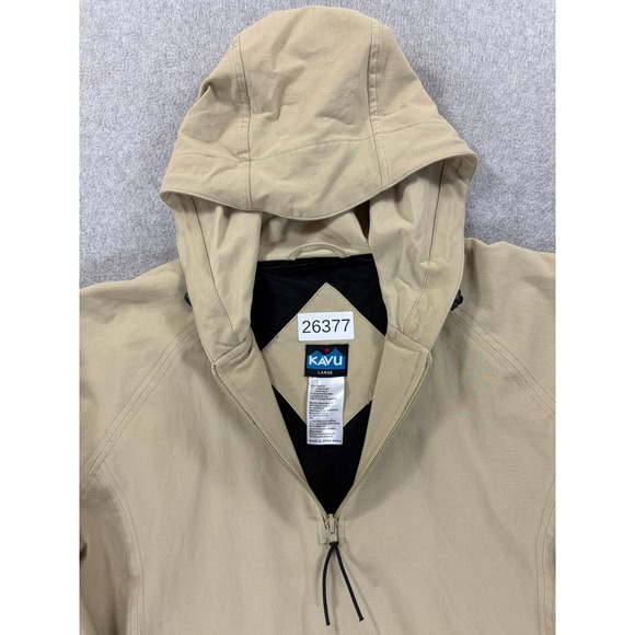 Kavu Half Zip Pullover Hooded Jacket (Women's Large) Tan - Picture 4 of 11